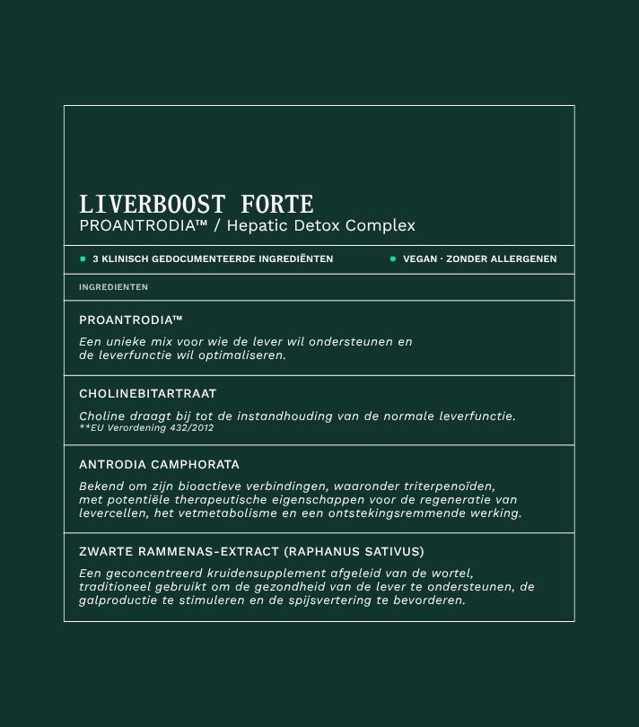 LIVERBOOST FORTE
PROANTRODIA™